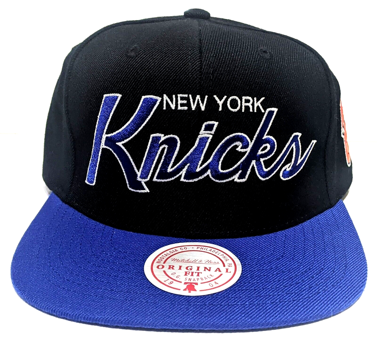 New York Knicks Mitchell & Ness Team Script 2.0 HWC Snapback Hat