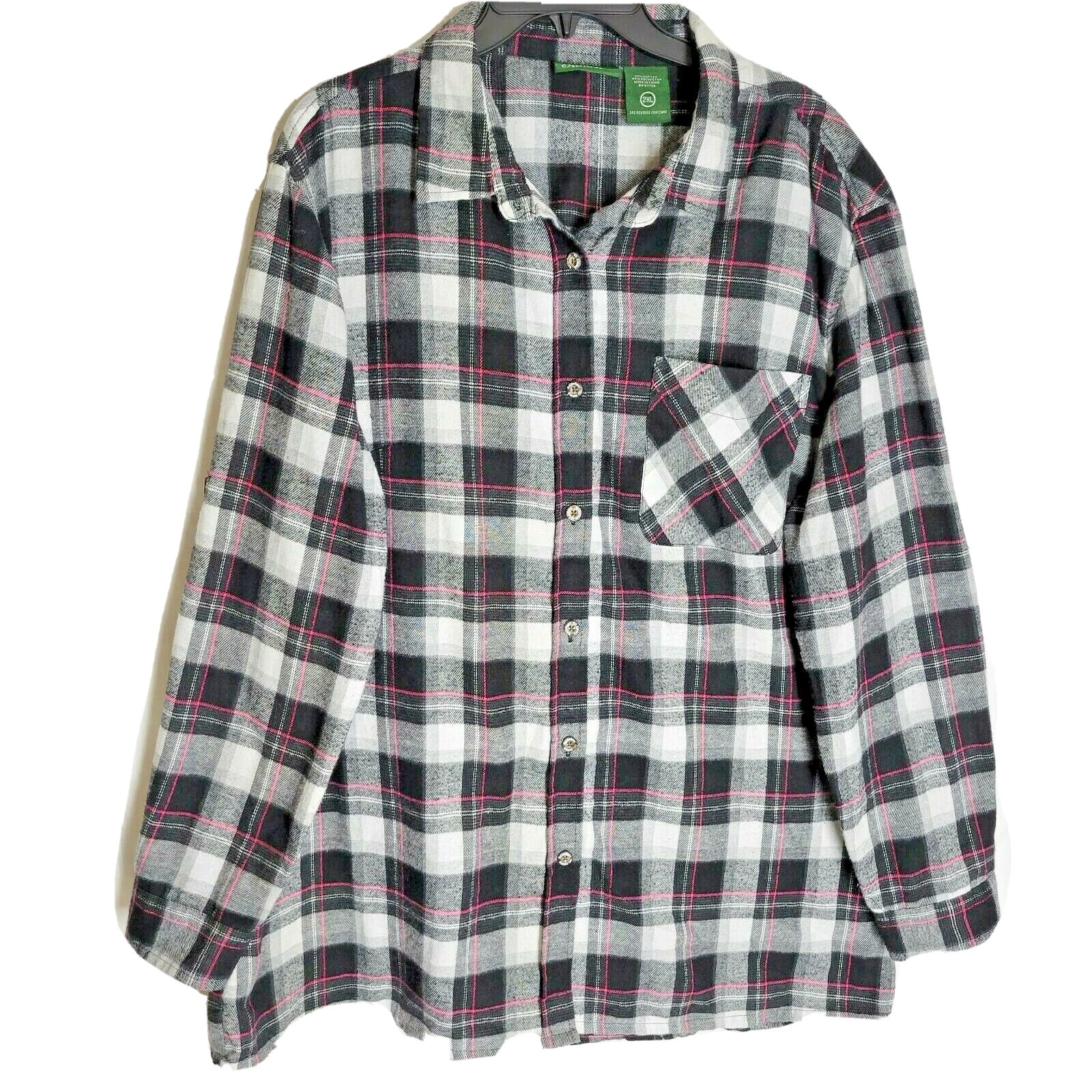 Stillwater Supply Co Womens Flannel Plaid Shirt Size 2XL Button Down Long  Sleeve | eBay