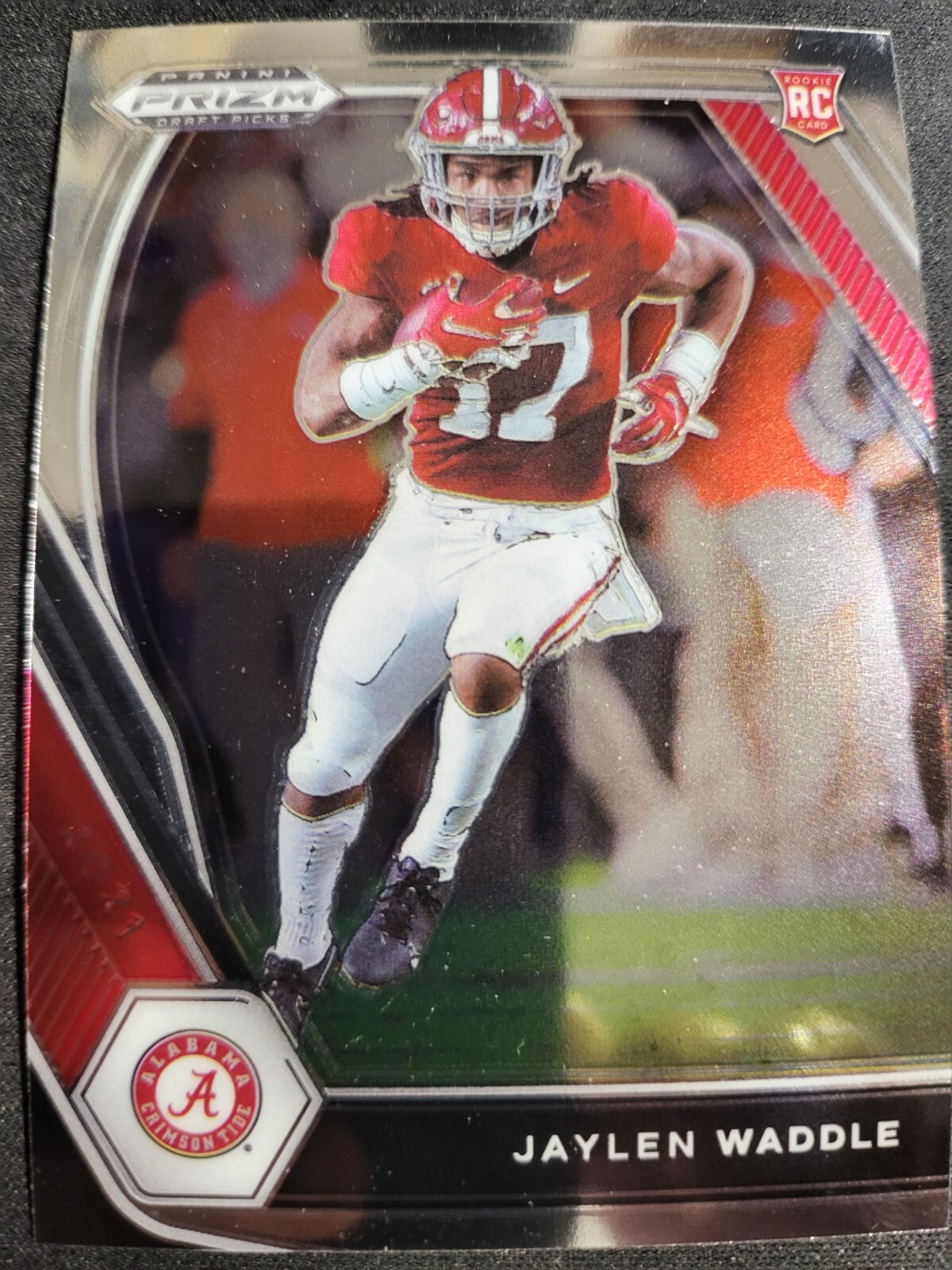 2021 Prizm Draft Jaylen Waddle RC Card #103 Dolphins