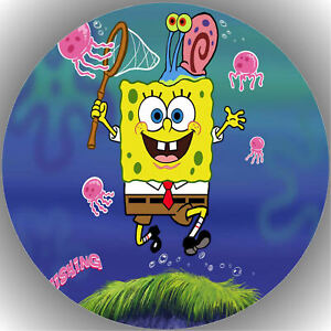 Oblate Spongebob L4 Tortenaufleger Geburtstag Party Tortenbild Fondant