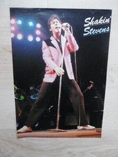 Shakin Stevens autograph signed A4 magazine image