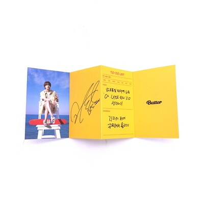 BTS] Butter / Official Folded Message Card - Jin | eBay