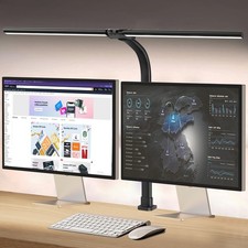 Led Desk Lamp for Home Office,24W Bright Eye-Caring Desk Light with Clamp,5 b...