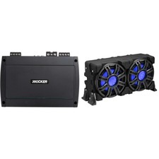 Kicker 51MWLE104 - MWE 10-Inch Loaded Premium Marine Sub Encl w/ Passive Radi...