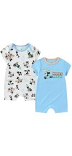Disney - Mickey Mouse - Baby Boys - 2 Pack, Romper Set - 18M - Brand New