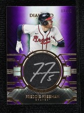 2021 Topps Diamond Icons Silver Ink Purple 3/10 Freddie Freeman #SI-FF Auto 19lz