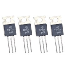 4pcs Texas Instruments TIP125 PNP Darlington Power Transistors 60V 5A TO-220