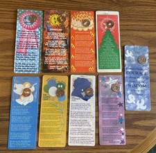 1985/90’s Inspirations Bookmark With Cut Out Shape Penny LOT of 9 Coin Collector