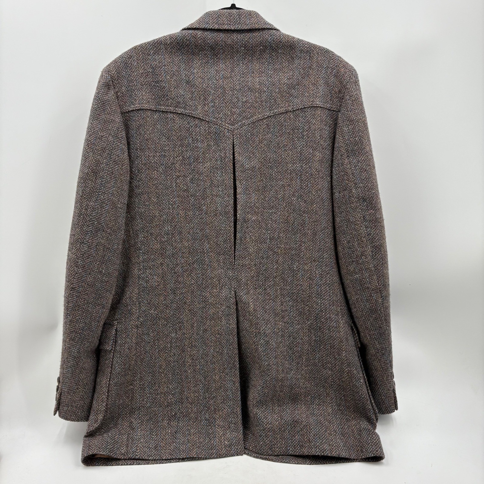 Pendleton 42 Long Brown Herringbone Wool Blazer S… - image 2