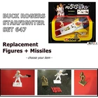 Corgi 647 Buck Rogers Starfighter Figure + Accessories (Twiki / Missiles) repro