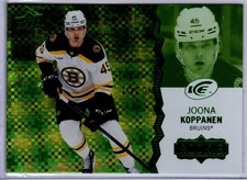 2023-24 Upper Deck Ice Joona Koppanen Green Parallel Rookie Card # 150. rookie card picture