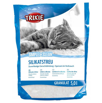TRIXIE Katzensand Katzenstreu Silikatstreu Granulat 5L