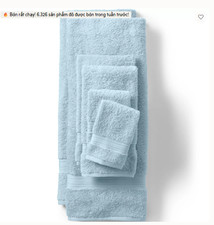 Luxury Supima Cotton Towel Set 6 Piece Bath Hand Washcloth Soft Absorbent