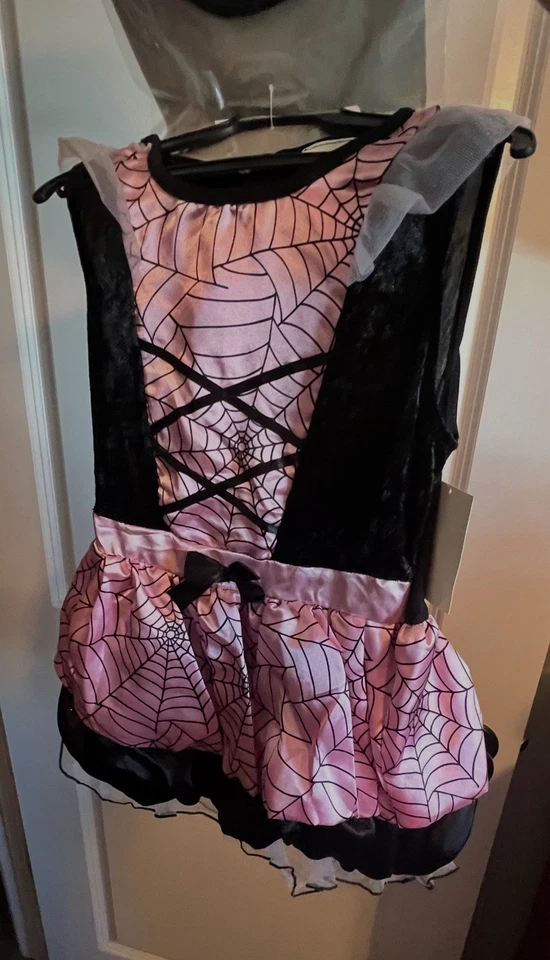 Disfraz de Halloween Totally Ghoul Spider Web Bruja Púrpura Niñas Talla 4-6 Foto 3 de 4