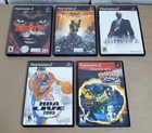 D-708 LOT OF 5 PLAYSTATION 2 GAMES-ESPN FOOTBALL, HITMAN 2, NBA LIVE 2005, +!