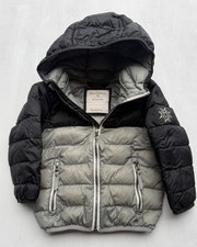Hanna Andersson Kids Packable Down Puffer Jacket Black Gray 90 3T Toddler