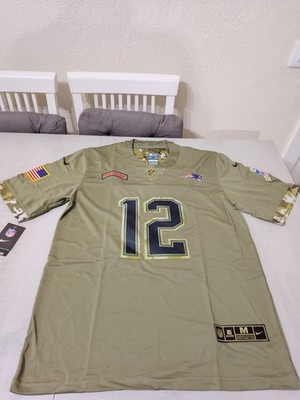 BRADY CAMISETA DE LA NFL DE LOS PATRIOTS MODELO MILITAR. TALLA M.