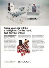 Alcoa Vintage 1974 Aluminum Automotive Print Ad Science American Magazine