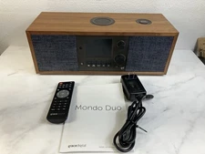 Grace Digital MONDO ELITE DUO Walnut Streaming Radio with Remote