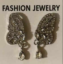 Butterfly Wings Rhinestone Inlaid Earrings