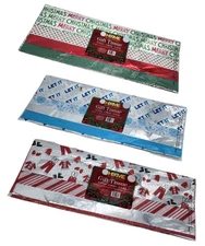 Gift Tissue Paper 60 Sheet Bundle 20 Inch Square Blue Red Green Wrapping