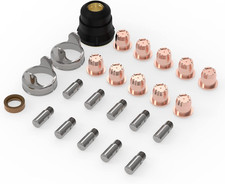 24Pcs Plasma Cutting Torch Consumables Sets Tip Electrode of IPT40, Suitable for