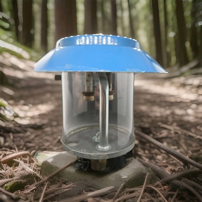 #ad Vintage Coleman Lantern Top Screws Onto A Fuel Source Tank Blue $44.99