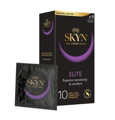 SKYN Elite, 10 Count, Ultra-Thin, Lubricated Latex-Free 10 Count (Pack of 1) 