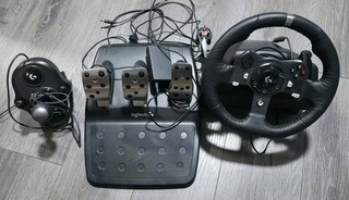 Logitech G920 Steering Wheel Pedals Gear stick and power brick