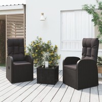 Garten Lounge Set GartenmöBel Sitzgruppe Tisch Stuhl Schwarz Poly Rattan vidaXL