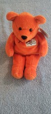 Vtg. John Elway Broncos Salvinos Bammers Quarterback Club Beanie Bear 1999 NWT