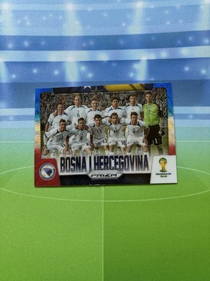 2014 Panini Prizm World Cup Team Photos Bosnia Blue Red c
