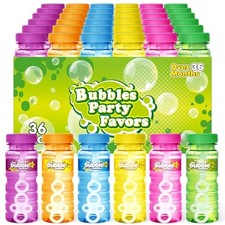 36 Pcs Bubble Bottles with Wand, Bubbles Party Favors for Summer Outdoor 36Pcs