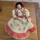 Antique Italian Lenci Felt Cloth Doll Gypsy Woman in Costume 10’ Straw Stuff — photo 1