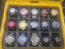 Lot Of 15 New Invicta Subaqua Watches With 15 Slot Diver Case