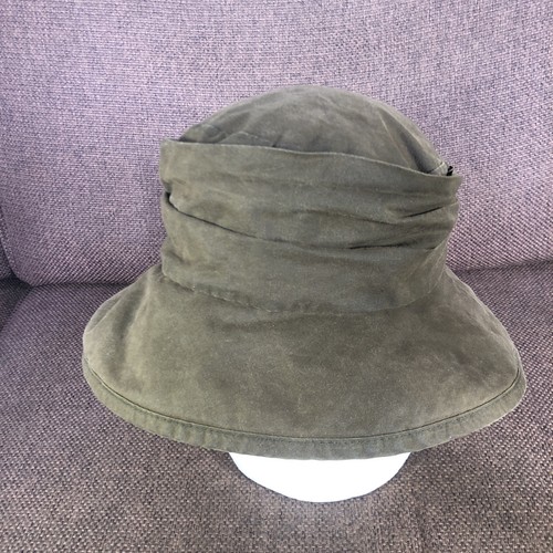 Barbour Vintage Fishing Hunting Waxed Hat Men's Medium Country Field Outdoors - Picture 2 of 12