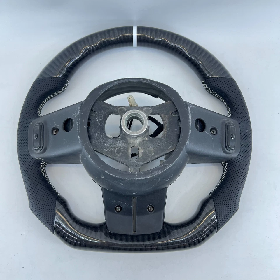 Volante de fibra de carbono real para Jeep Wrangler JK Grand Cherokee 2011-2017 Foto 4 de 4