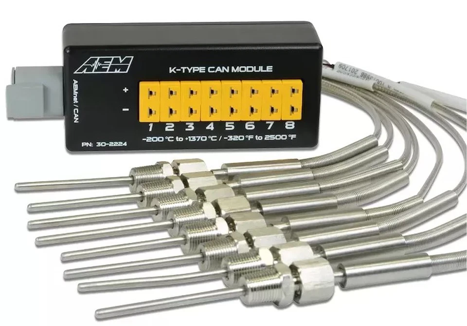 AEM 30-2224 8-Channel K-Type EGT CAN Module Features: 8 K-Type Thermocouple Inpu - Image 2 of 4