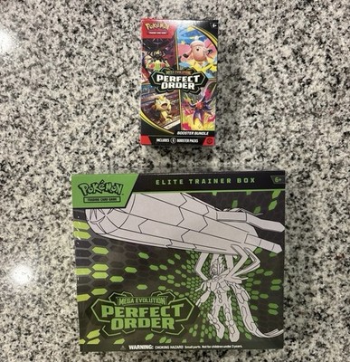 Pokémon TCG Mega Evolution Perfect Order Elite Trainer Box & Booster Bundle