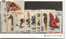 ROMANIA Sc 3835-44 NH ISSUE OF 1993 - ANIMALS - (DLM34)