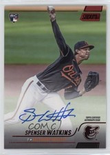 2022 Topps Stadium Club Auto Red Foil 2/50 Spenser Watkins #SCBA-SW Auto 1a1o