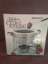 Roschco Stainless Steel Fondue Set 9 Piece