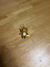 Dije de peluche Rilakkuma con cadena de bola, fieltro, llavero de juguete suave | Kawaii, anime