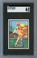 1951 Topps Magic #68 Joe Johnson SGC 6 EX/NM #7593107  **UNRUBBED**