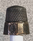 Antique Sterling Silver /gold accent Signed Thimble 4.2g see pics I combine ship — photo 2