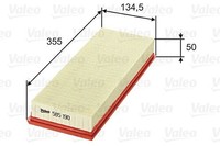 Valeo Luftfilter 585190 FüR Chrysler MERCEDES-BENZ Puch