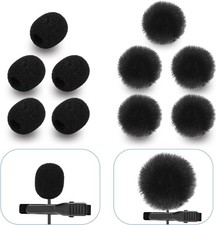 Microphone Cover Professional Lapel Headset Furry Windscreen  Foam Cover Set Fo
