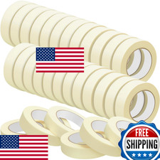Fainne Masking Tape 45 Rolls, 0.8" General Purpose Painting  Labeling Tape