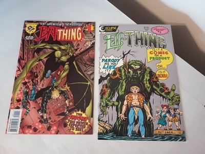 Bat-Thing & Elf-Thing: #1 Comic Book Lot (2) (Amalgram/Eclipse Comics)