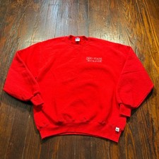 Vintage Russell Athletic Sweatshirt Mens L Red OSU Ohio State Buckeyes USA 90s
